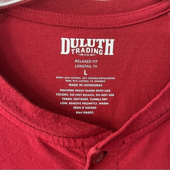 Duluth Trading Co Relaxed Fit Longtail T With Pocket Size Large - Picture 3 of 3